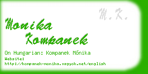 monika kompanek business card